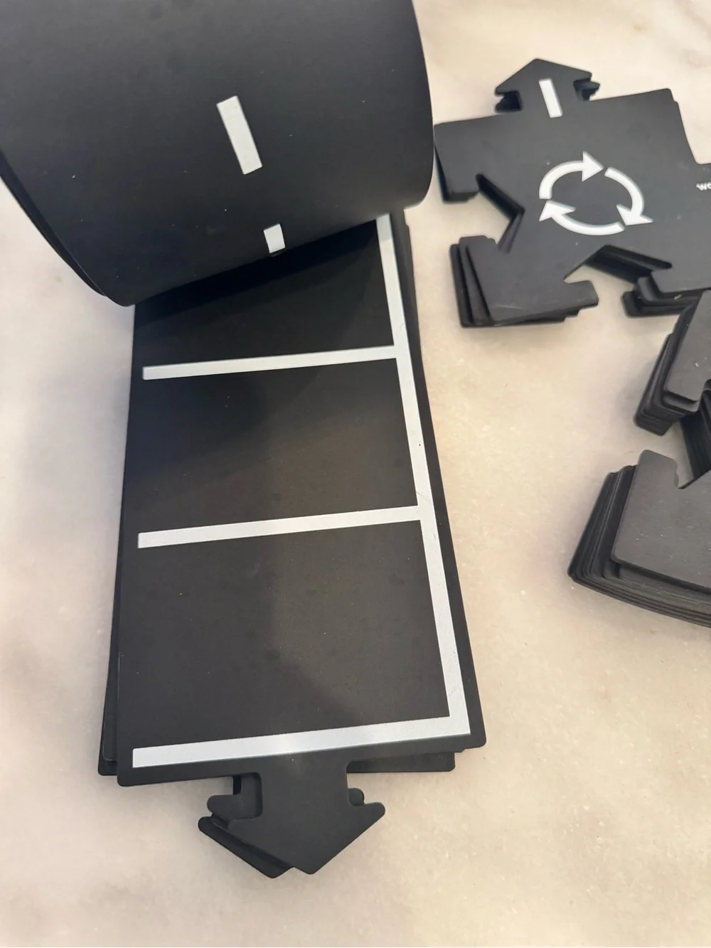 waytoplay Black Road Building Set Pieces